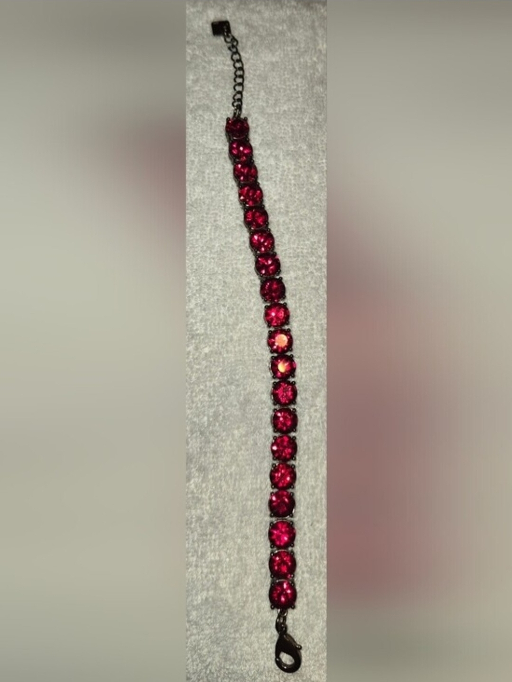 Park Lane Chocolate Raspberry Impression Bracelet Set In Hematite